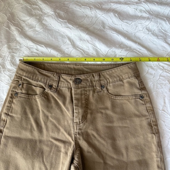 Liverpool Jeans Company Tan Straight Leg Pants Khaki - Picture 4 of 9